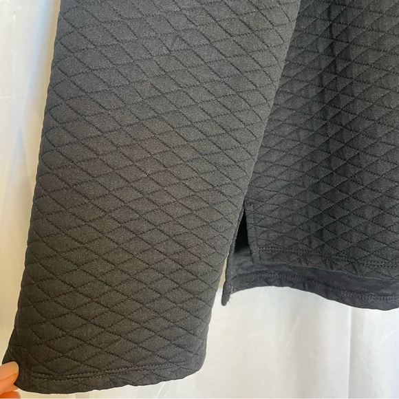 DAILY THREAD Women’s Black Wide Sleeve Quilted Sweatshirt Turtleneck Size Small - Picture 5 of 14
